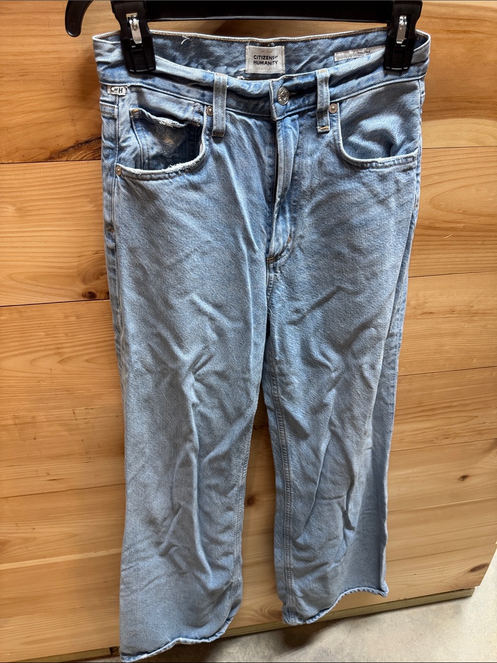 Citizens Of Humanity Light Blue Wide Leg Jeans